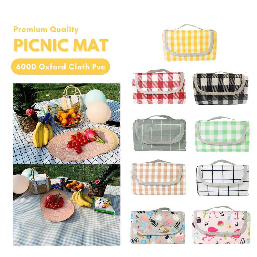 mixshop Portable Camping Picnic Beach Mats [SG READY STOCK][9 DESIGNS ...