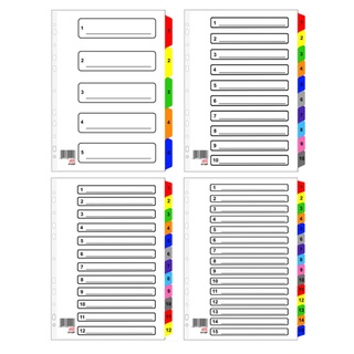 Index Card Guide Set Self Adhesive Number Alphabet Sticker File