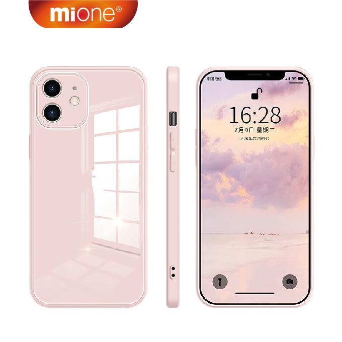 Mione IP 14 Pro Max Case Temperature Glass Case For IP 11 12 13 14 Pro max Mini SE2 XS MAX XR i7 i8 Plus Liquid Silicone Camera Cover Case
