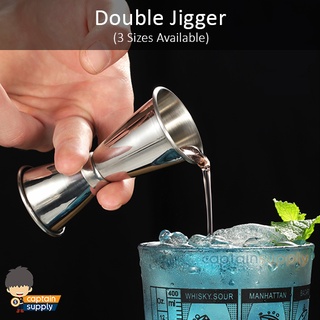 Double Head Cocktail Jigger Stainless Steel Gold Wine Jigger Bar