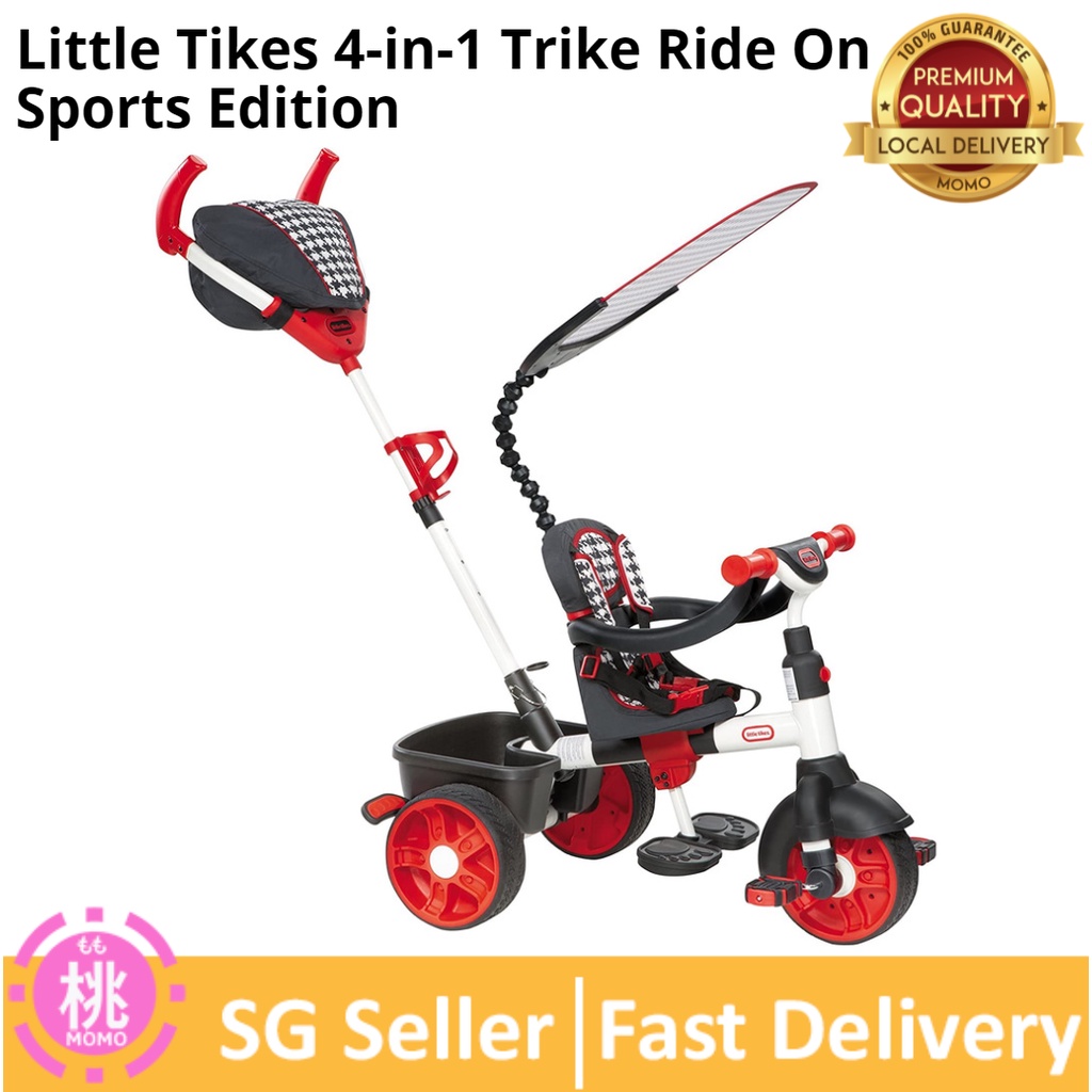 Little Tikes 4-in-1 Trike Ride On, Red/White, Sports Edition | Shopee ...