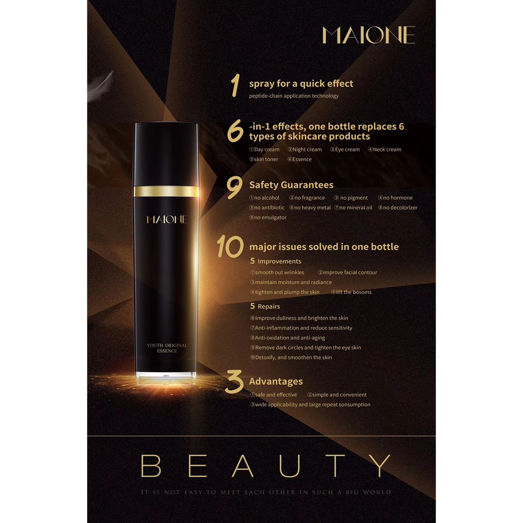 MAIONE Advanced Youth Original Essence 100ml | Shopee Singapore