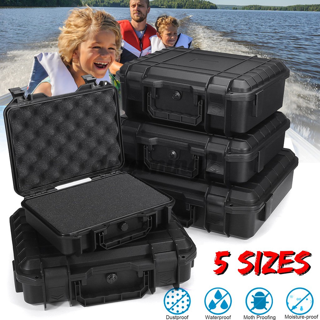 5 Sizes Waterproof Hard Carry Tool Case Bag Storage Box Camera