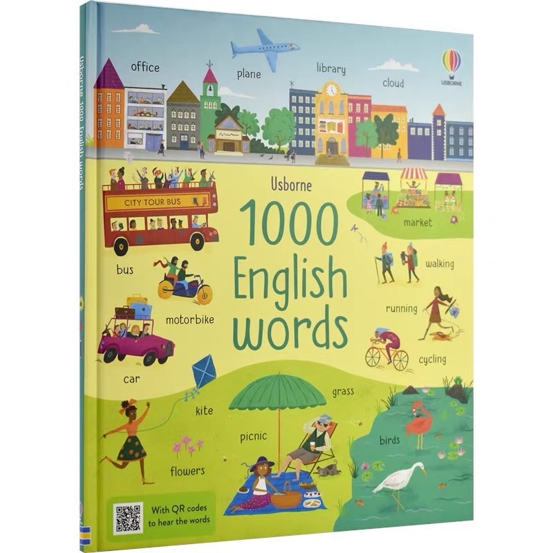 Usborne 1000 English Words (with QR codes to hear the words) | Shopee ...