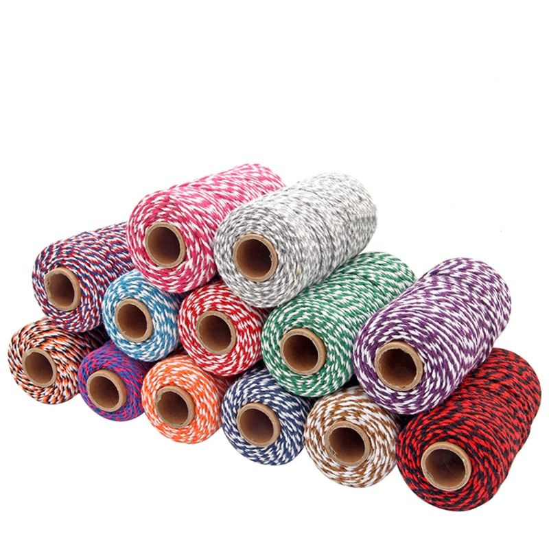 [SG SELLER 🇸🇬] 25 Colours 2mm/100m Coloured Twine String/Hemp String