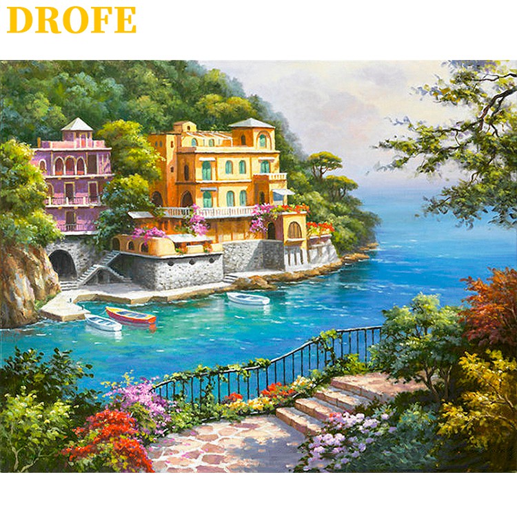 DROFE 【40x50cm】~Seaside town collection~ Paint by Numbers