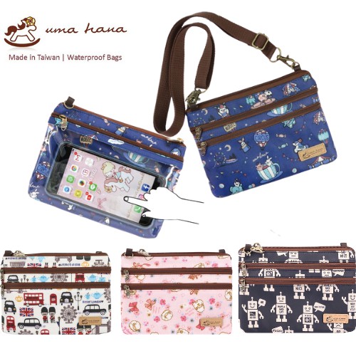 Uma hana Waterproof Triple Zipper Hp Sling Bag UMA168