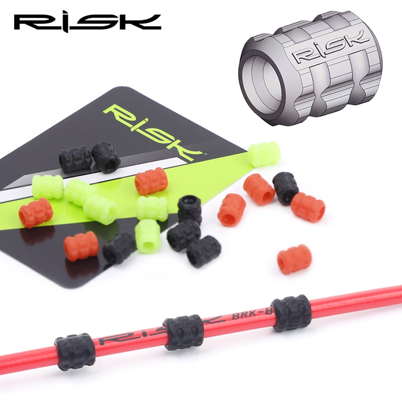 RISK Bicycle Sleeve Rubber Cable Protector for Pipe Line Tube Brake Shift Ultralight MTB Frame Protective Silicone Cable Guide Shopee Singapore