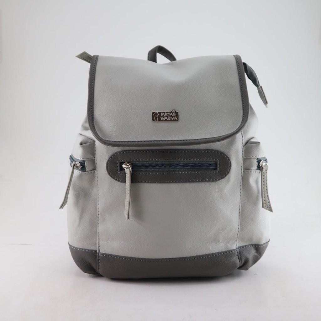 Grey Backpack Color House | Shopee Singapore