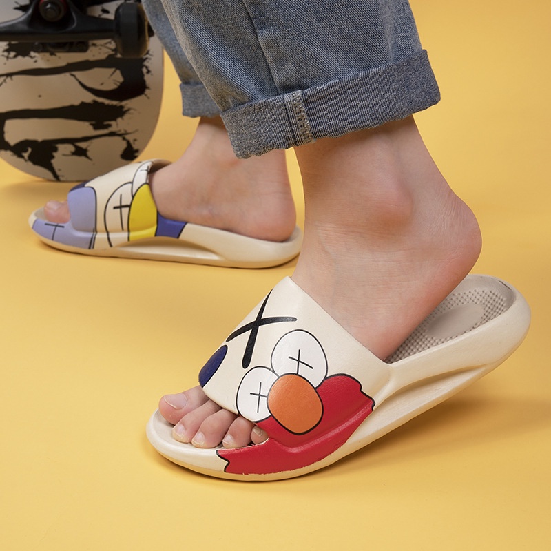 Japanese Home Massage Slippers Kaws Men Women Yeezy Slide Couple Sandals Slippers Casual House Slippers Kaws Sliders flip flop Shopee Singapore