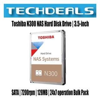 Toshiba N300 10TB NAS 3.5” SATA HDD 'Bulk' (HDWG11AUZSVA)