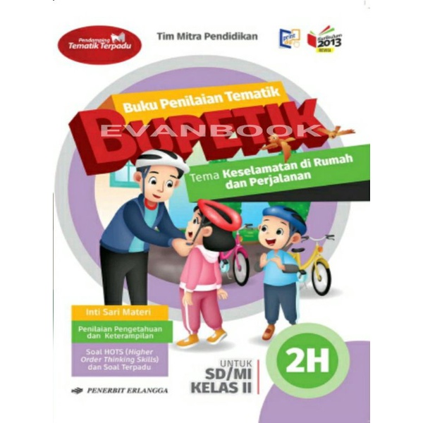 Ik Book Grade 2nd SD 2H K13 Revision Erlangga Original Thematic Rating ...