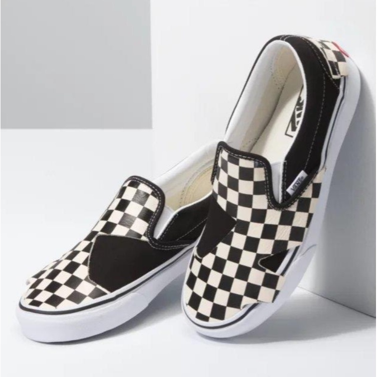 VANS CLASSIC SLIP ON ORIGAMI Checkerboard True White Shopee Singapore