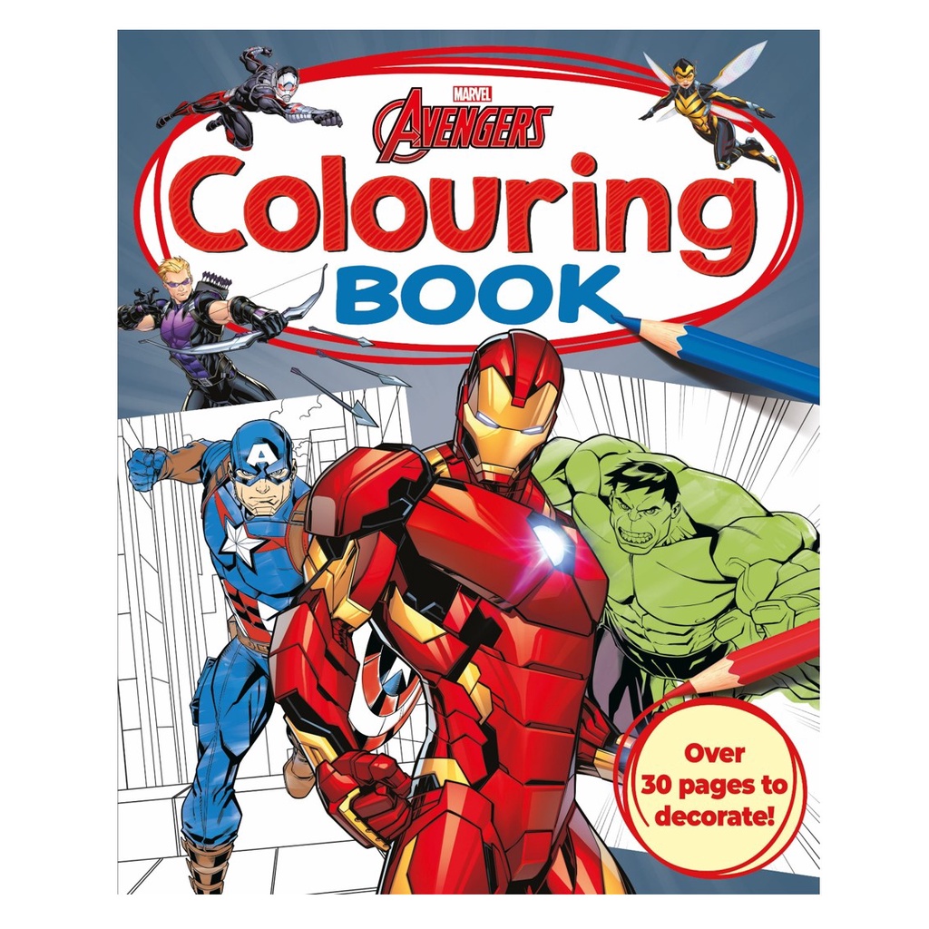 Marvel Avengers Simply Colouring Book For Kids With Super Heroes ...