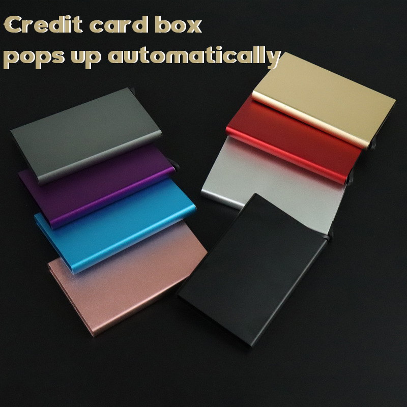 Automatic Ejection of Credit Card Box, Business Card Case, Metal ...