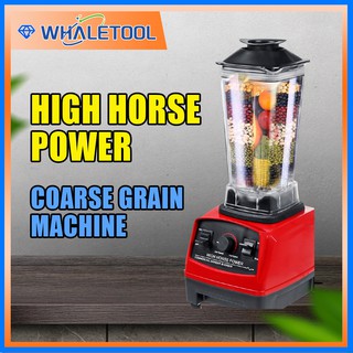 Multifunctional Blender for Smoothie Milkshake Juicer Ice Crusher Electric  Grain Grinder 4500W 15 Rotating Speeds, Red Plug 