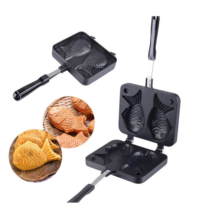 Taiyaki fish pancake waffle pan japanese waffle maker | Shopee Singapore