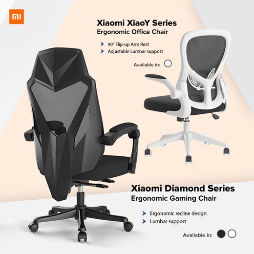 New Xiaomi Hbada Chair Gaming and Computer Home office chair Adjustable High Back Breathable Mesh Recline Shopee Singapore