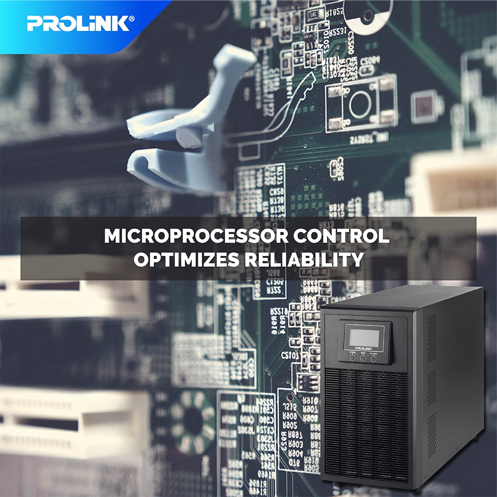 Prolink Online UPS PRO803QS 3000VA 3000Watt Uninterruptible Power Supply+Power Backup+Stabilizer - Gambar 2