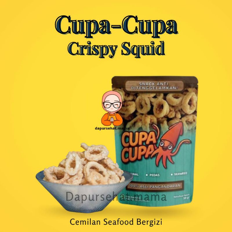 Cupa Cupa Crispy Squid SnackNutritious Snack Seafood Squid Kriuk