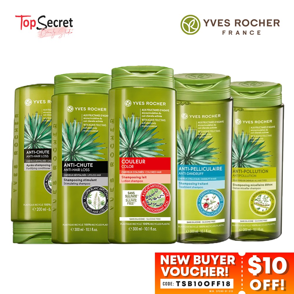 Yves Rocher Shampoo | Conditioner - Colour / Anti-Pollution / Repair / Low Shampoo / Detox Scrub ...
