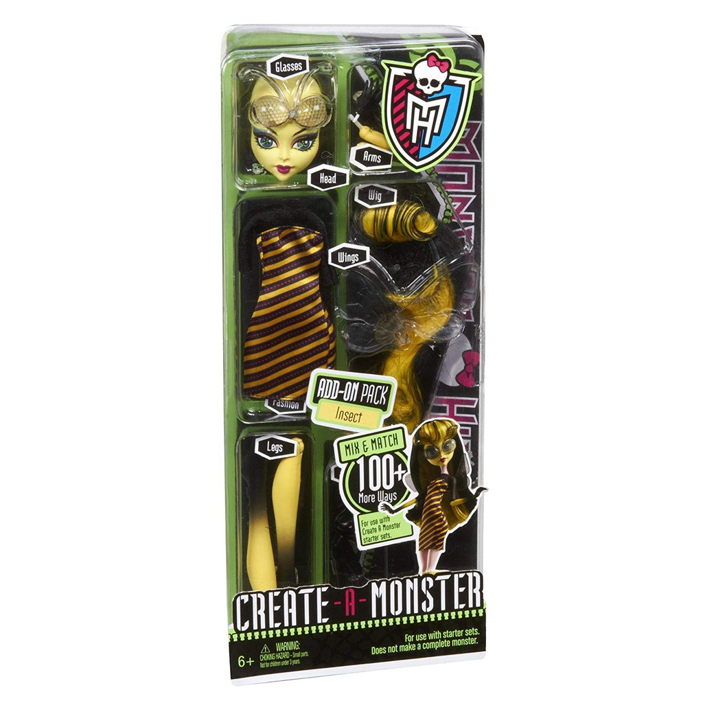 Mattel Monster High Create A Monster Bee Add On Accessory Parts