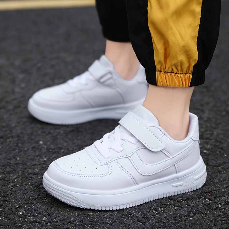 Boys white hot sale velcro sneakers