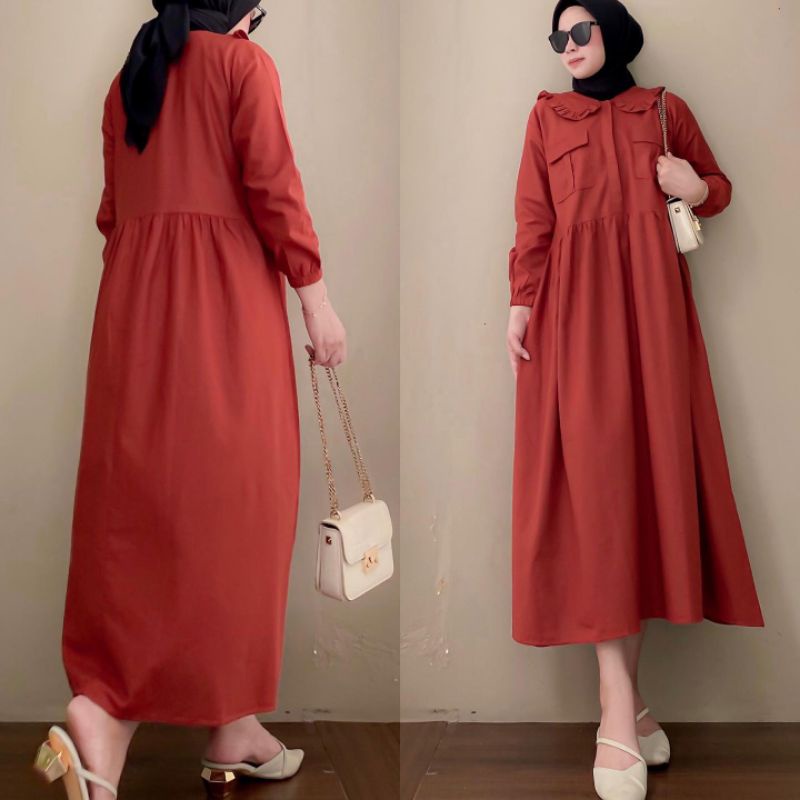 Rayon Cotton Robe Women Dealova Midi dress / muslim Robe / Plain Robe ...