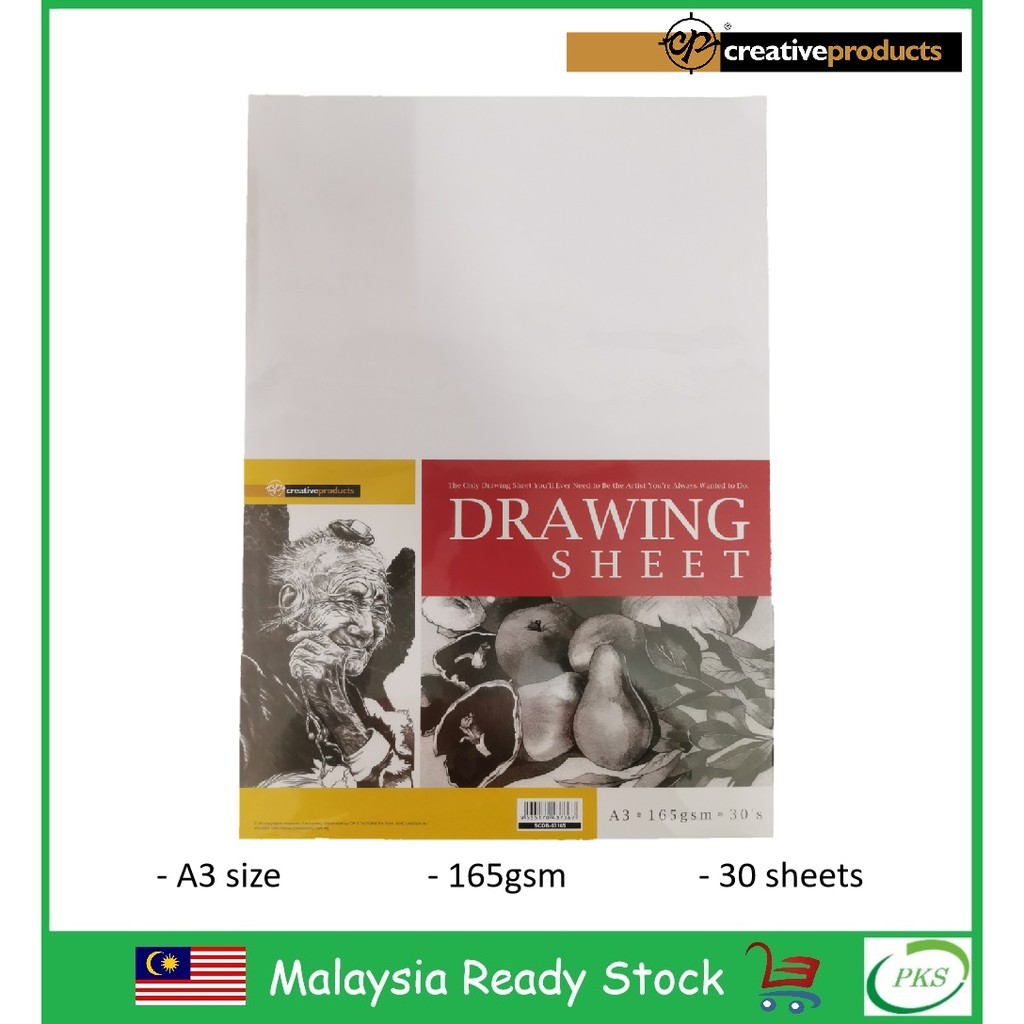 CP A3 Drawing Sheet 165gsm 30 Sheets Pack (SCDB-53165) | Shopee Singapore