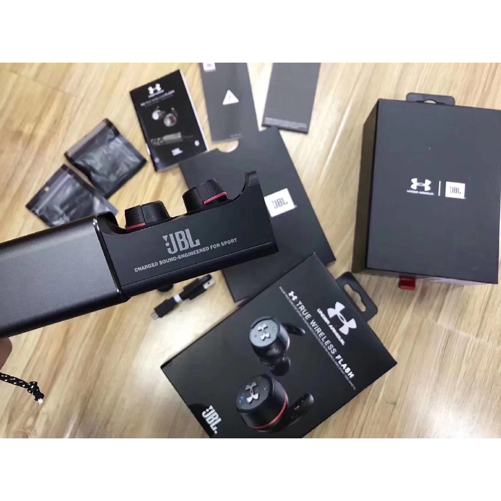 UA FLASH PROJECT ROCK Real Wireless Earphone Bluetooth Sport Earbud Waterproof Earphone FOR jbl Shopee Singapore
