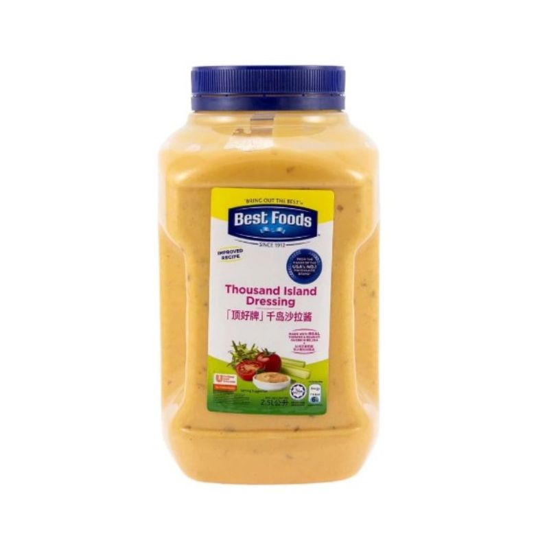 Best Foods Thousand Island Dressing 2.5kg Halal Shopee Singapore