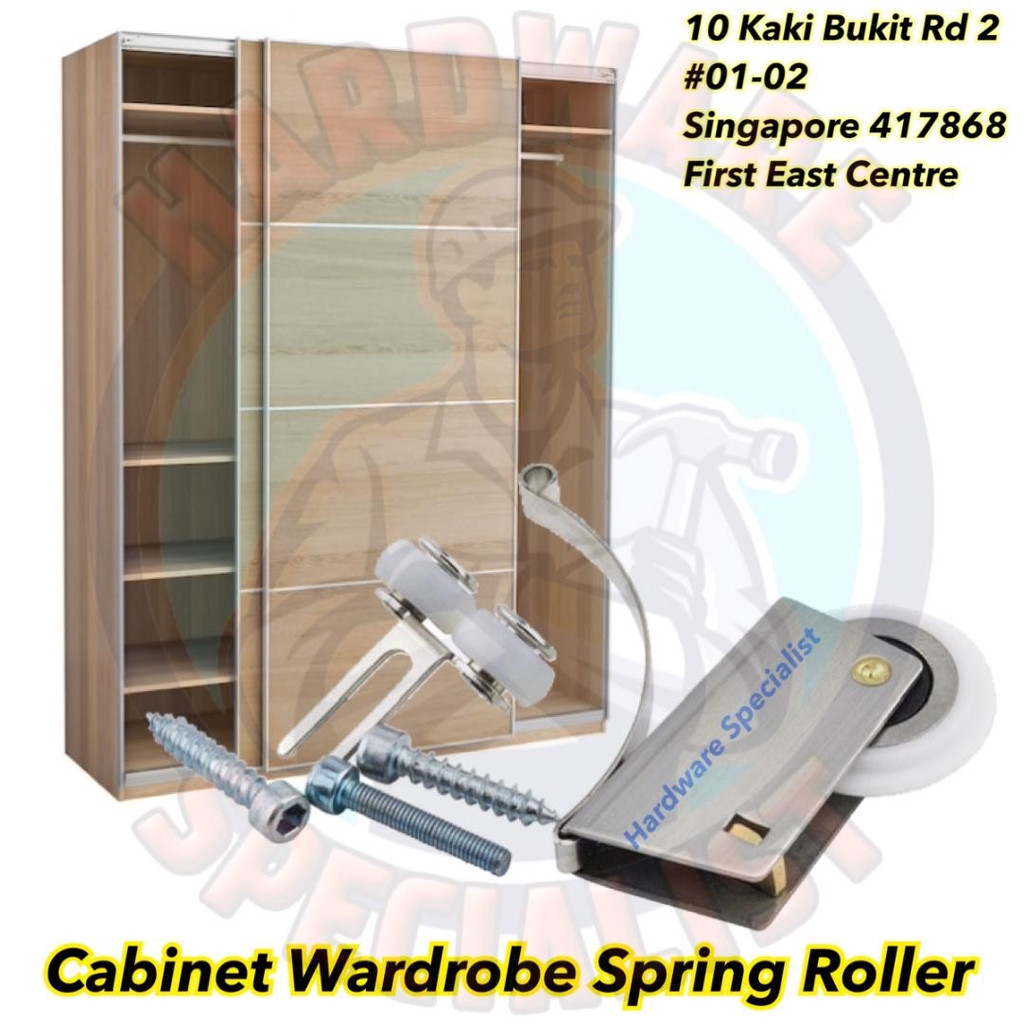 Wardrobe Sliding Door Cabinet Spring Roller (1 Pair) | Shopee Singapore