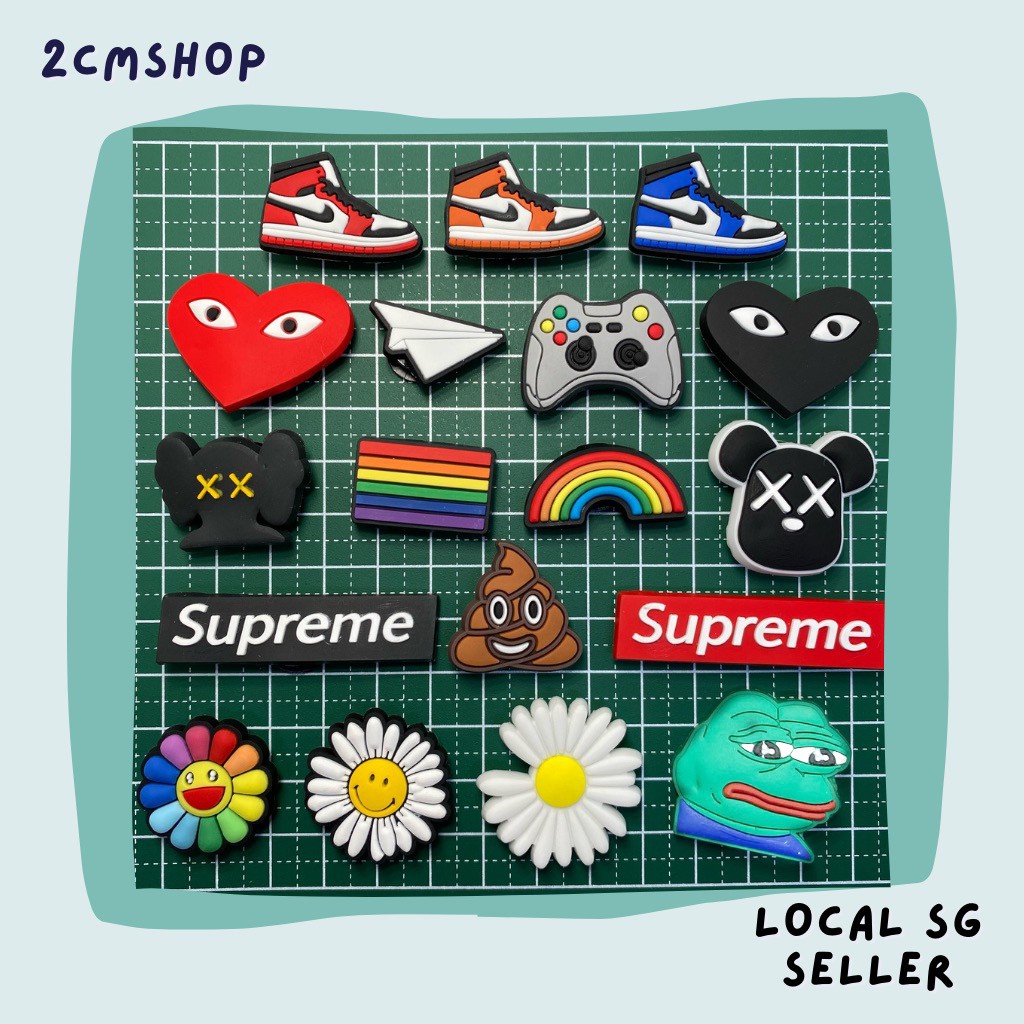 Supreme jibbitz deals