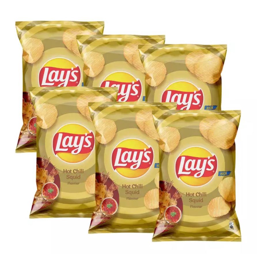 Lay's Hot Chili Squid 50g (Pack Of 6) | Shopee Singapore