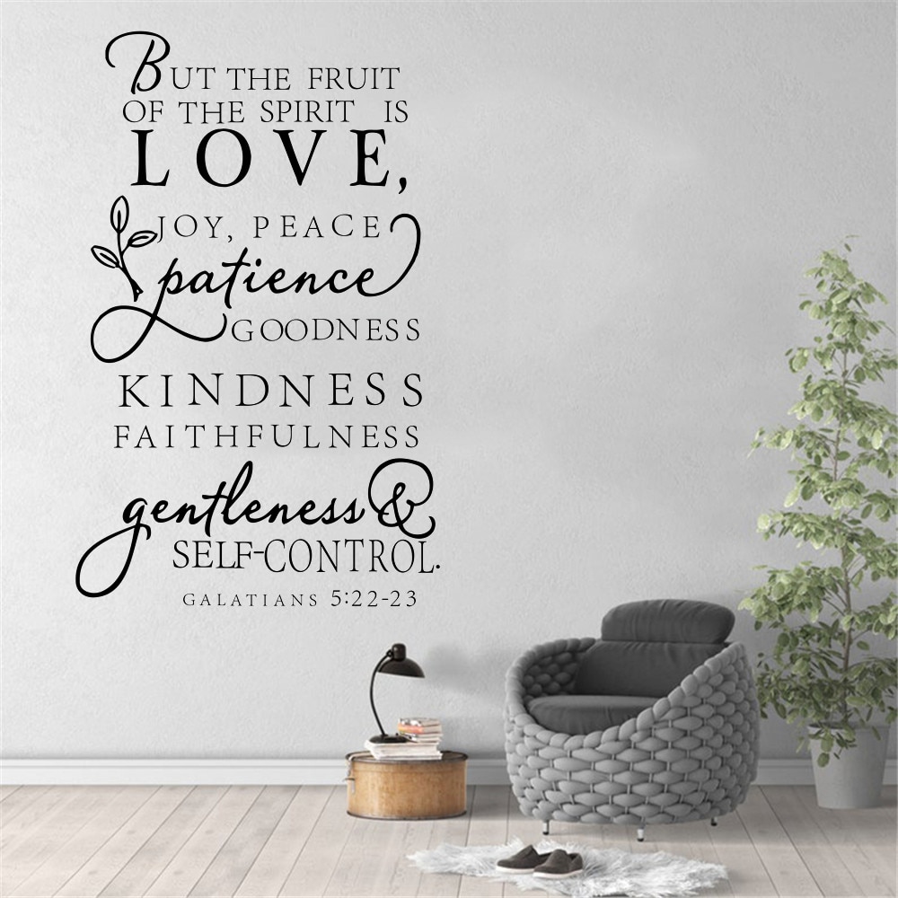 Large size bible verse decal - The fruit of the Spirit - Vinyl Wall ...
