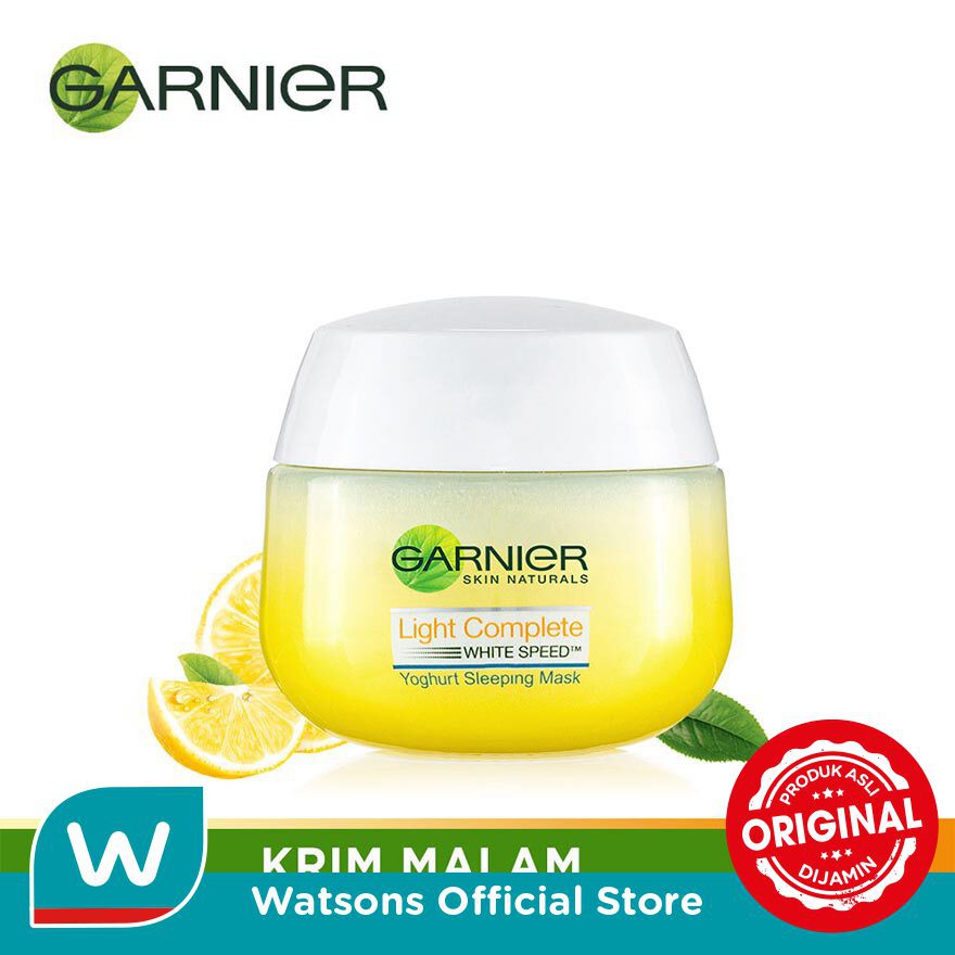 Garnier Bright Complete Sleeping Mask Night Cream Skin Care 50ml - Gambar 2