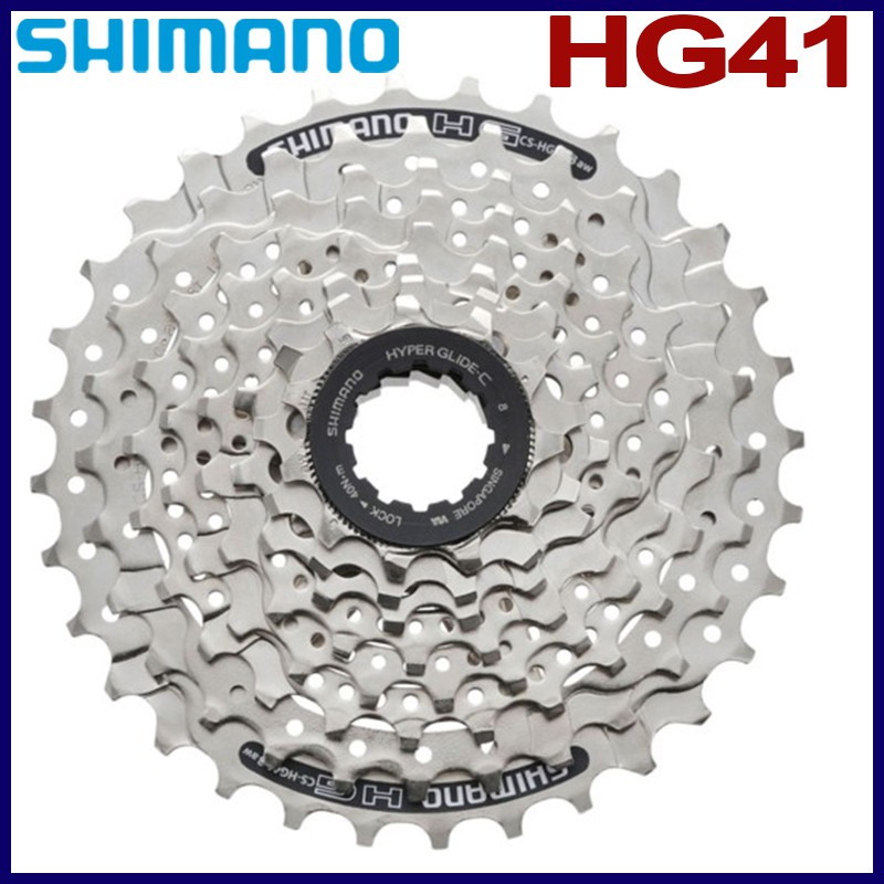 Shimano HG41 7 8 Speed Cassette MTB Mountain Bike Bicycle 8S HG41