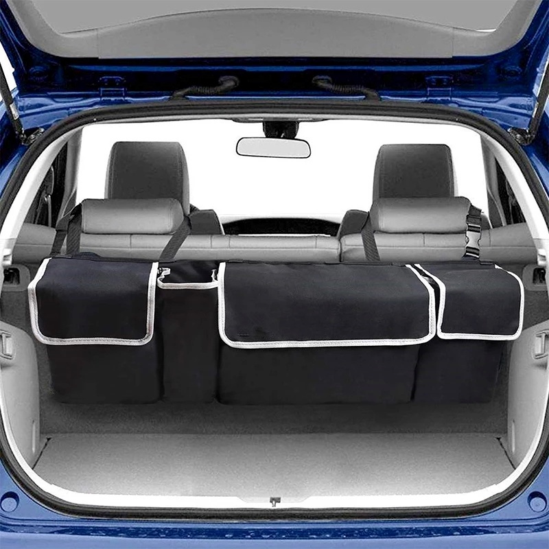 1Pc Car Trunk Organizer / Adjustable Hanging Backseat Storage Bag High Capacity Multi-use Oxford / Automobile Seat Back Organizers