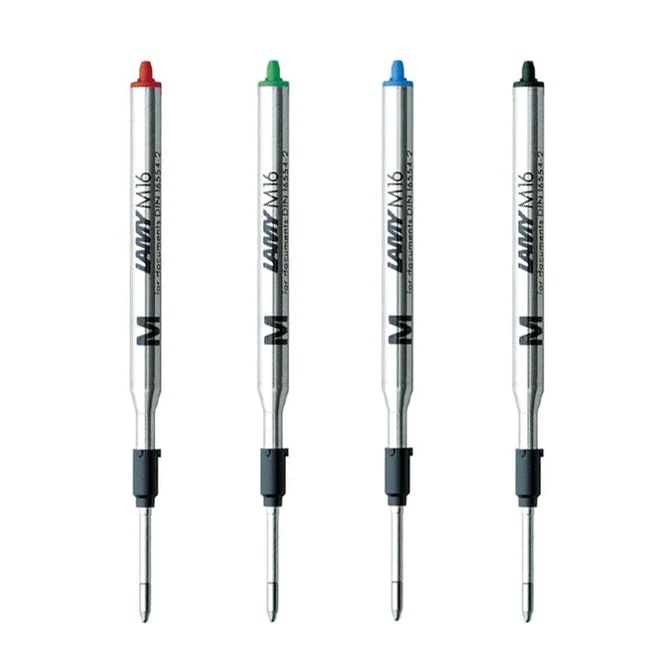 Lamy M16 Giant Ballpoint Pen Refill Fine, Medium, Broad Blue, Black