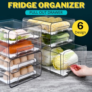 Fridge Organizer, Drawer Refrigerator Hanging Box Multifunction Storage  Container