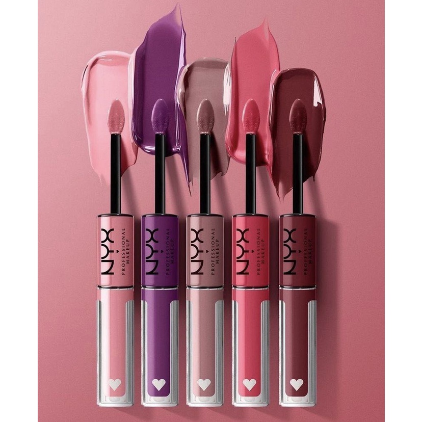 NYX Shine Loud, Long-Lasting Liquid Lipstick with Clear Lip Gloss