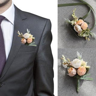 Boutonniere Flowers Wedding Corsage Pins Buttonhole Men Marriage  Accessories Hot