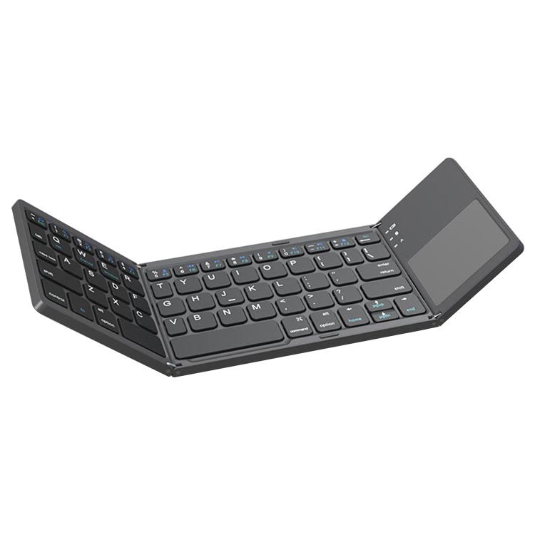 Foldable Bluetooth Keyboard with Touchpad - Portable Wireless Keyboard ...