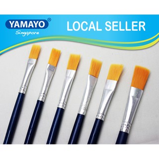 6x Paint Brushes - Round Pointed Tip Soft Nylon Hair Wooden Professional  Paint Brush for , Gouache, Oil Drawing , 
