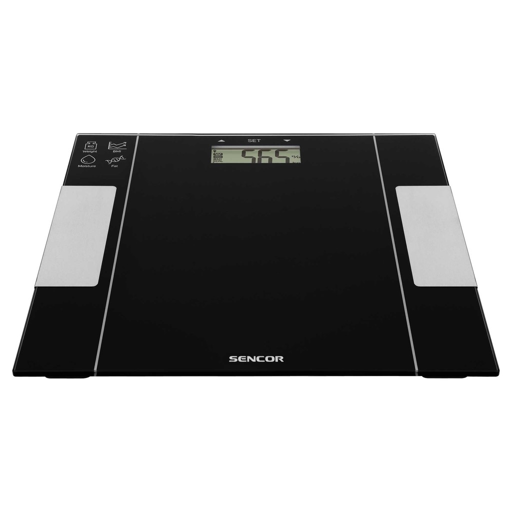 Sencor Ultra Slim Body Scale with Extra Large LCD, Display and Advanced ...