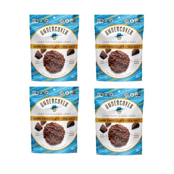 [Bundle of 4] UNDERCOVER Crispy Quinoa Dark Chocolate + Sea Salt 57g