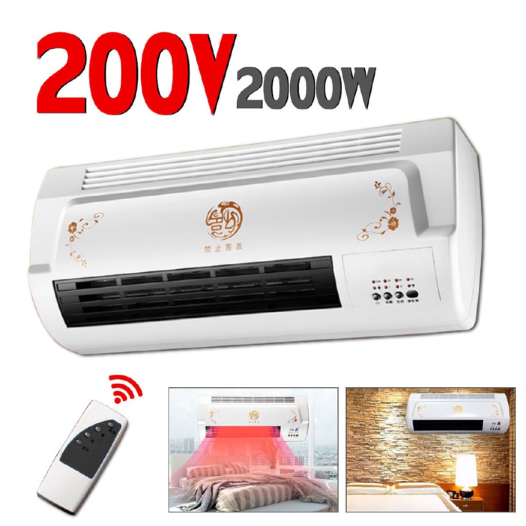 1000W/2000W Wall Mounted Heater Space Heating Air Conditioner