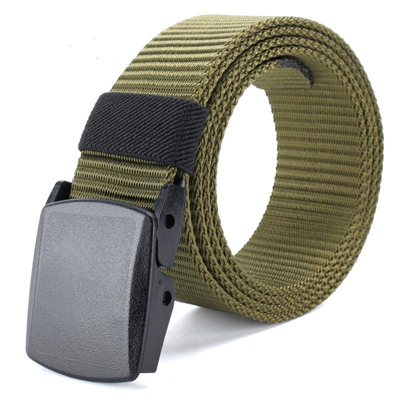 Nylon Canvas Breathable Military Tactical Men Waist Belt With Plastic ...