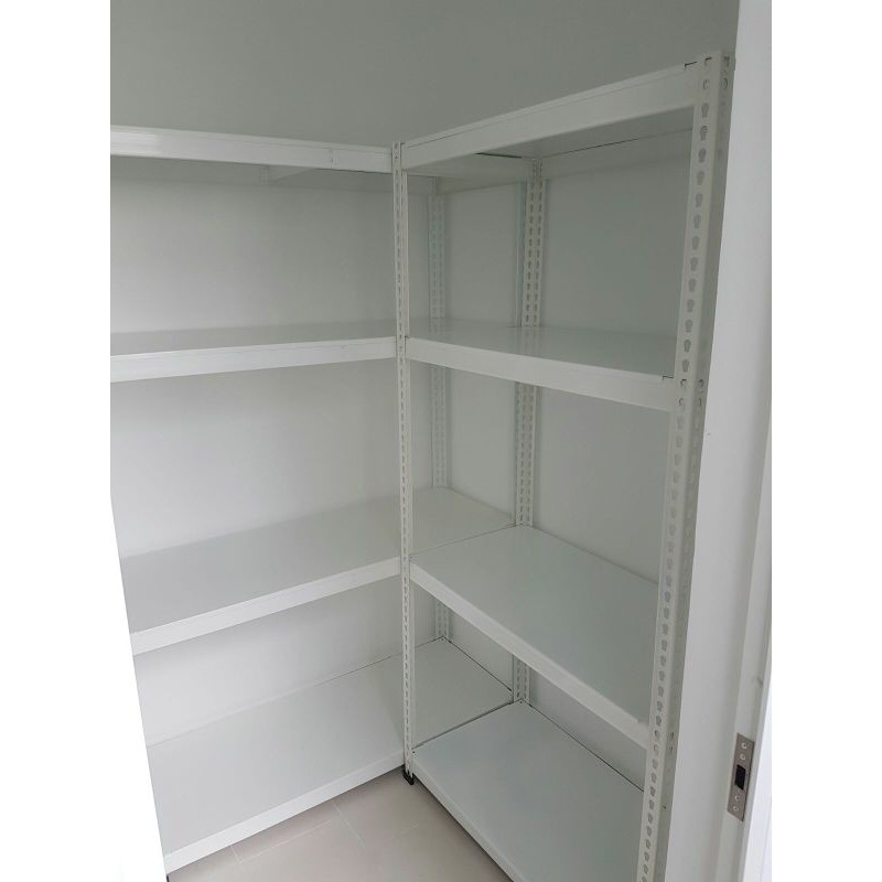 FULL METAL L-Shape Boltless Rack for HDB Bomb Shelters. | Shopee Singapore