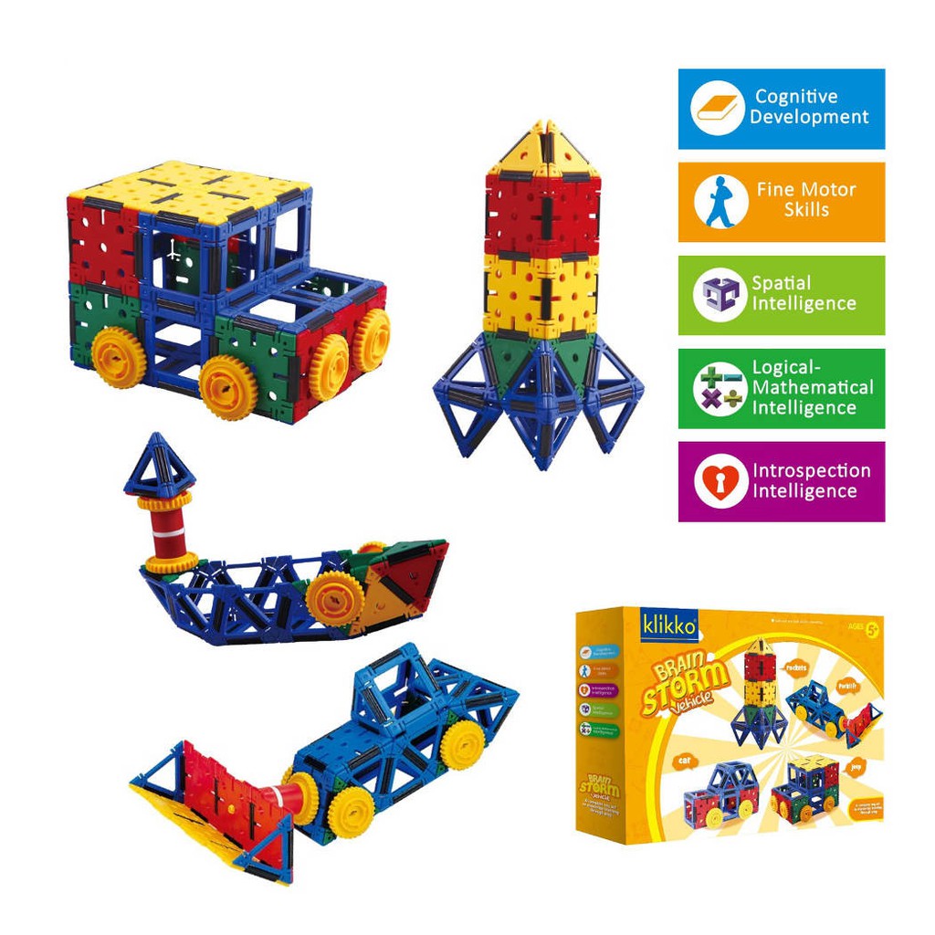 Klikko Building Toy Set Building blocks for kids Educational Toy Set Vehicle Set Shopee Singapore